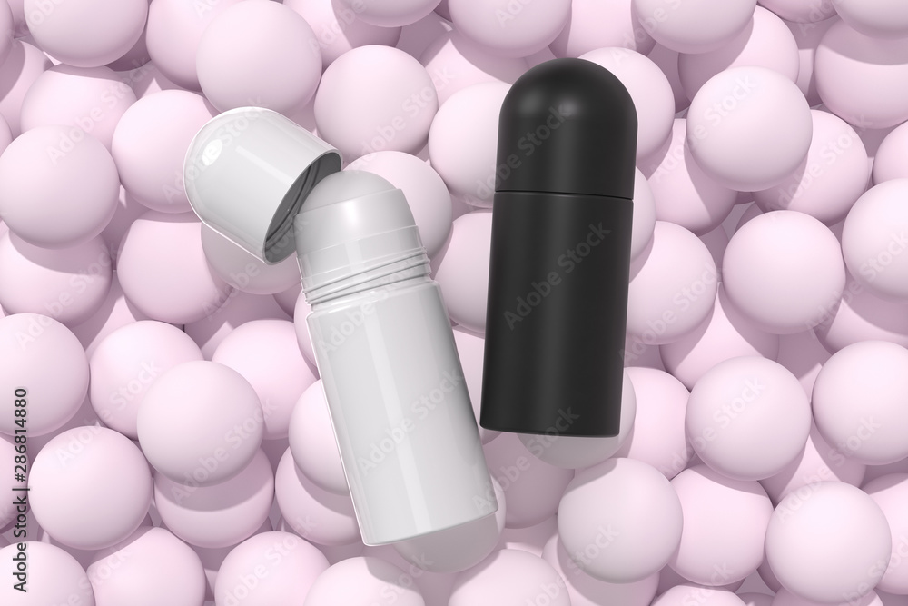Opened Roll-on Deodorant Mockup. Anti-Perspirant Roll On Mock Up. Top View of Cosmetic Product on Pink Background. Spa and Beauty Concept. Realistic 3D Illustration. Blank Template. Flat Lay. Opened Roll-on Deodorant Mockup. Anti-Perspirant Roll On Mock Up. Top View of Cosmetic Product on Pink Background. Spa and Beauty Concept. Realistic 3D Illustration. Blank Template. Flat Lay.