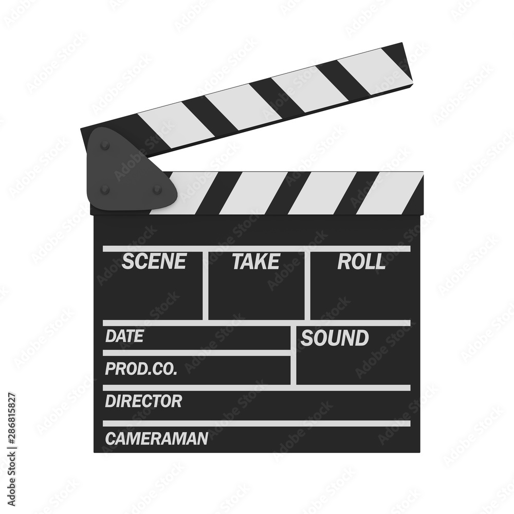 Movie Slate Clapper Board Isolated