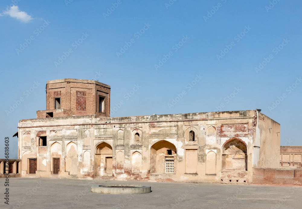 Kala Burj Black Pavilion in the Lahore Fort, Lahore, Punjab, Pakistan. UNESCO World Heritage Cite.