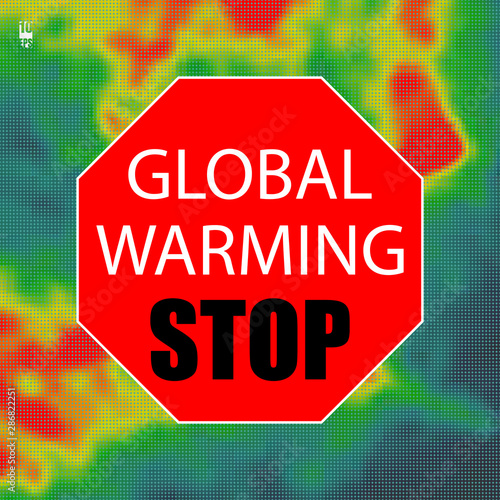 Colored heat map for temperature. Eps10 Vector illustration