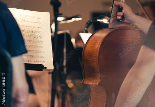 Fotografi Classical musicians at rehearsal