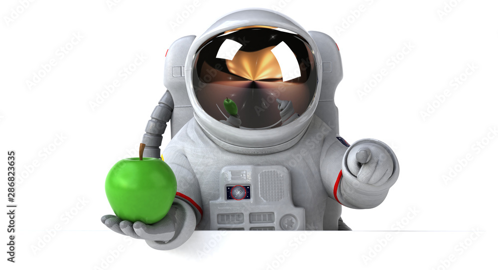 Fun astronaut - 3D Illustration Fun astronaut - 3D Illustration