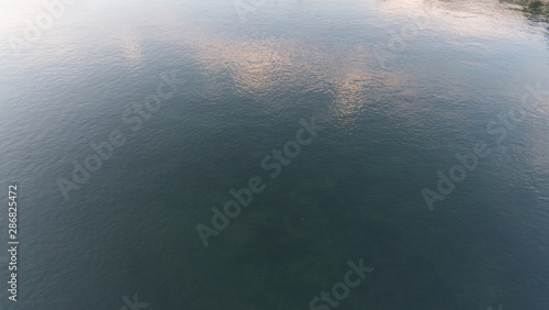 Water textures in the early evening, summer