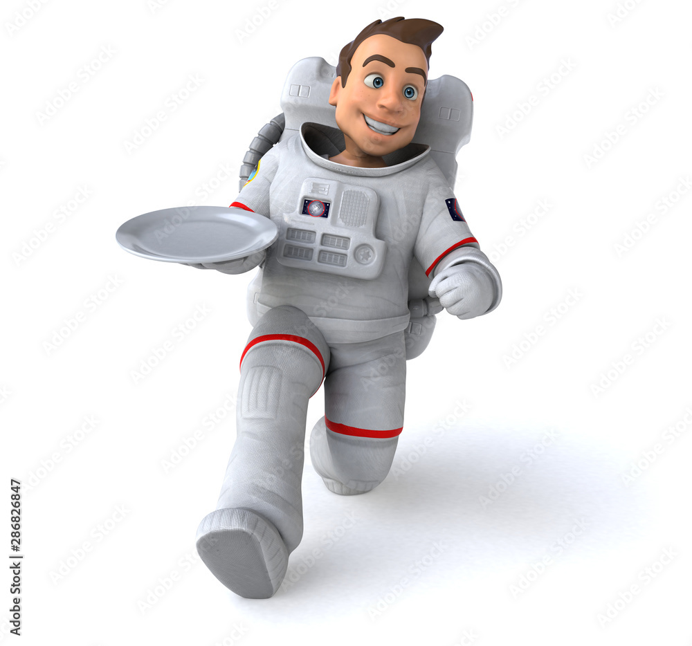 Fun astronaut - 3D Illustration Fun astronaut - 3D Illustration