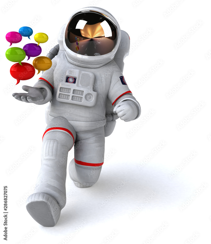Fun astronaut - 3D Illustration Fun astronaut - 3D Illustration