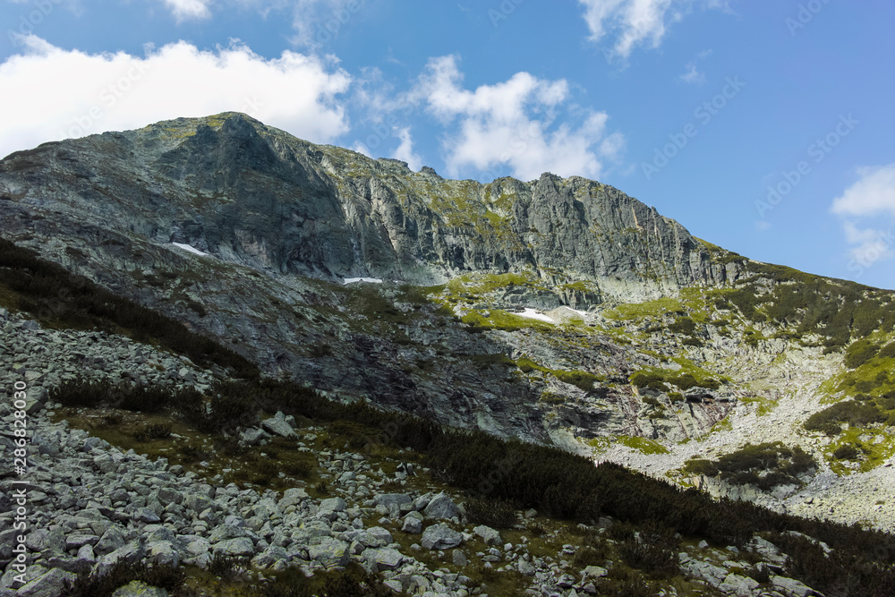 Landscape from trail for Scary Lake, Rila Mountain, Bulgaria Landscape from trail for Scary Lake, Rila Mountain, Bulgaria
