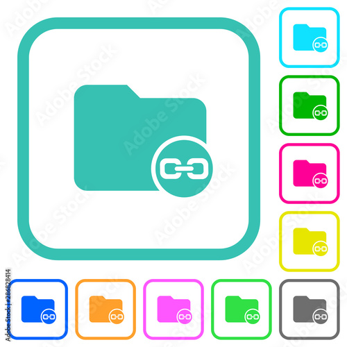 Link directory vivid colored flat icons