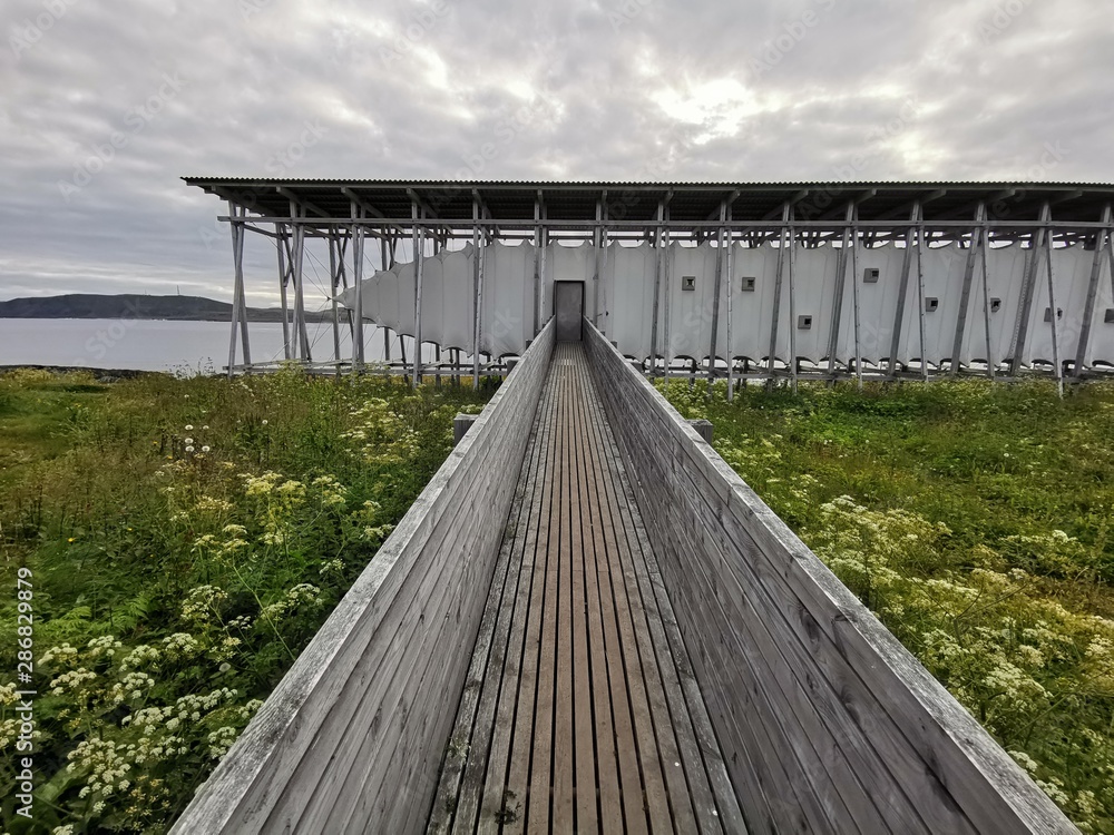 Steilneset minnested in Vardø, Finnmark County