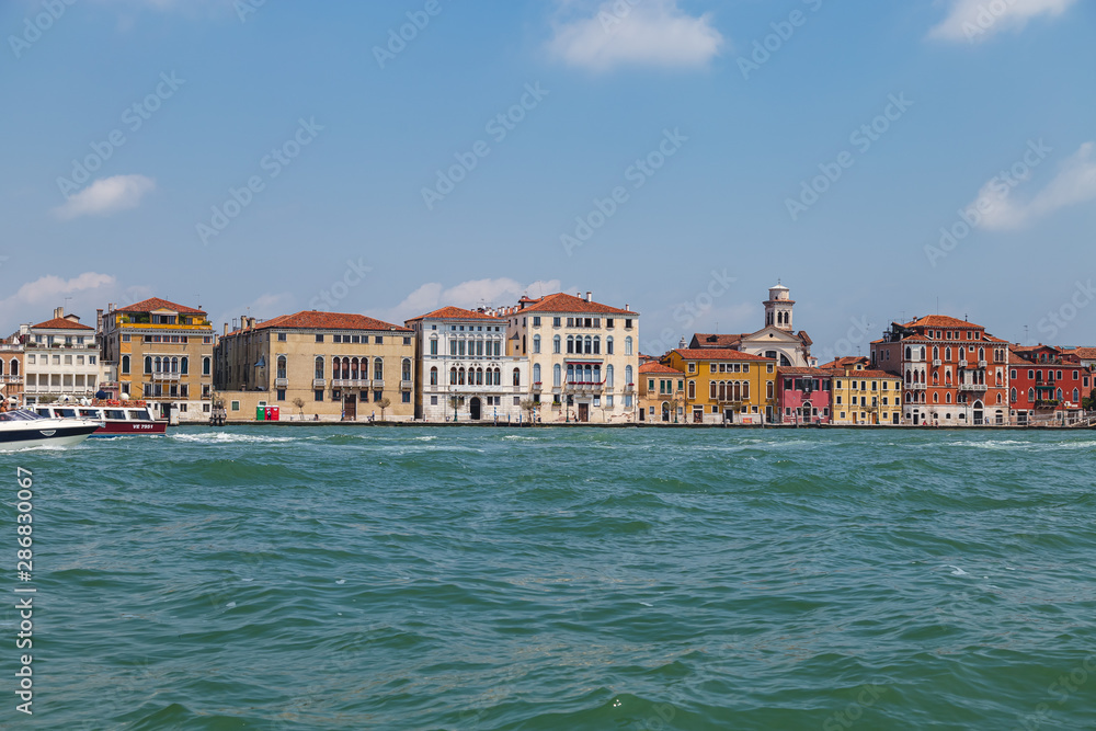 Beautiful view of the city from the water Venice, Italy