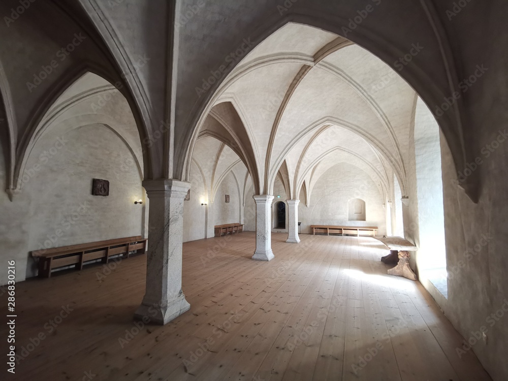 One of inside halls in Turku Castle