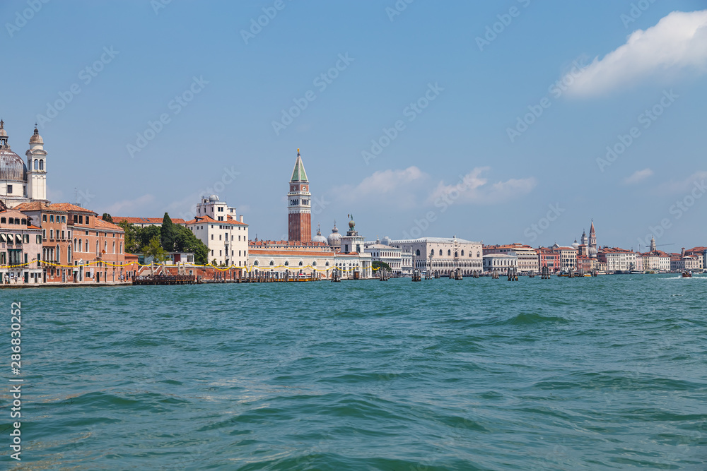 Beautiful view of the city from the water Venice, Italy