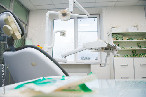 Professional Dentist tools in the dental office