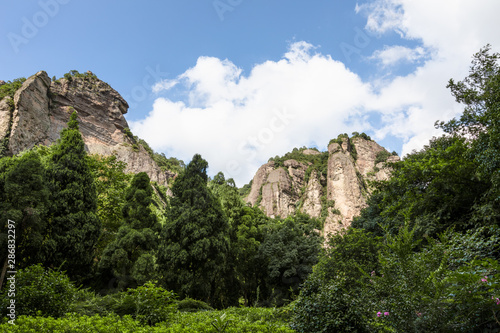 Landscape of the Lingfeng Area of Mount Yandang in Yueqing, Zhejiang, China.