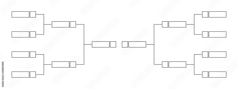 Premium Vector  8 team tournament bracket championship template