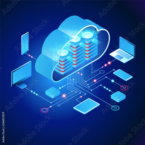 Cloud technology concept banner
