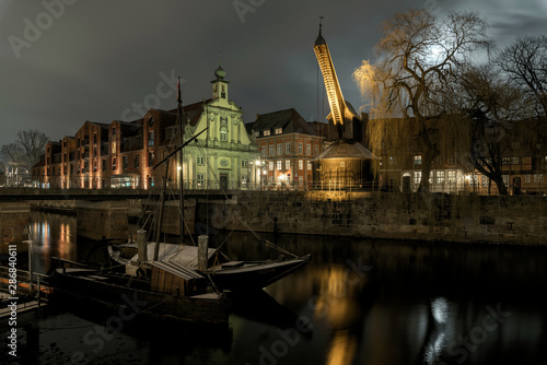 Der Lüneburger Stintmarkt am Abend