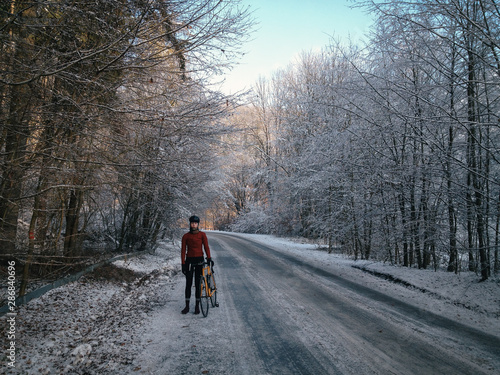 Winter riding in Moravian Karst  sunshine and frosty roads deep in the valley