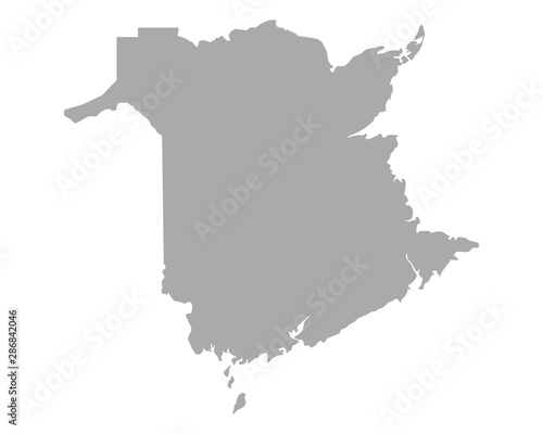 Karte von New Brunswick