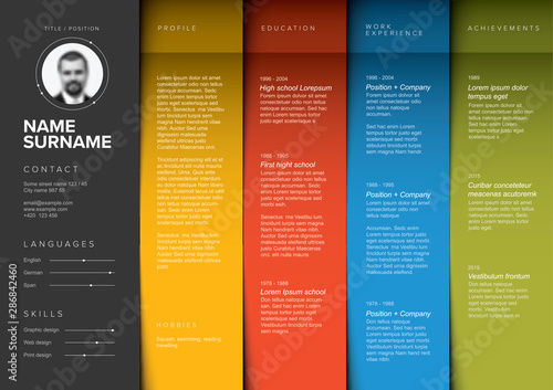 Minimalist resume cv template