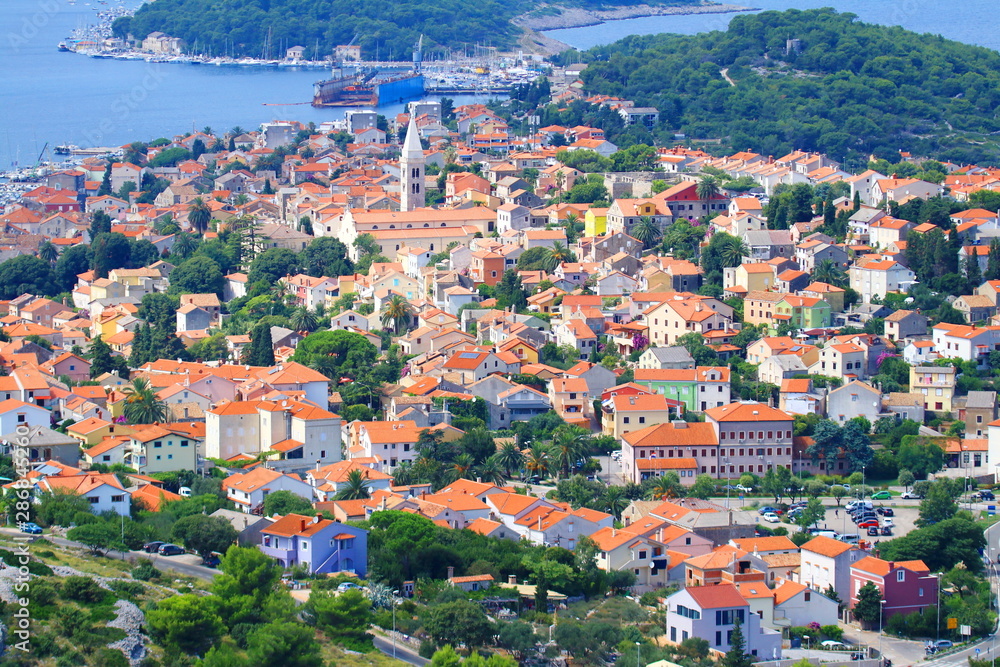 Mali Losinj, panoramic view, Adriatic sea, Croatia Mali Losinj, panoramic view, Adriatic sea, Croatia
