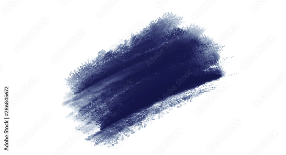 Dark Blue splash watercolor background for your design, watercolor background concept, vector.