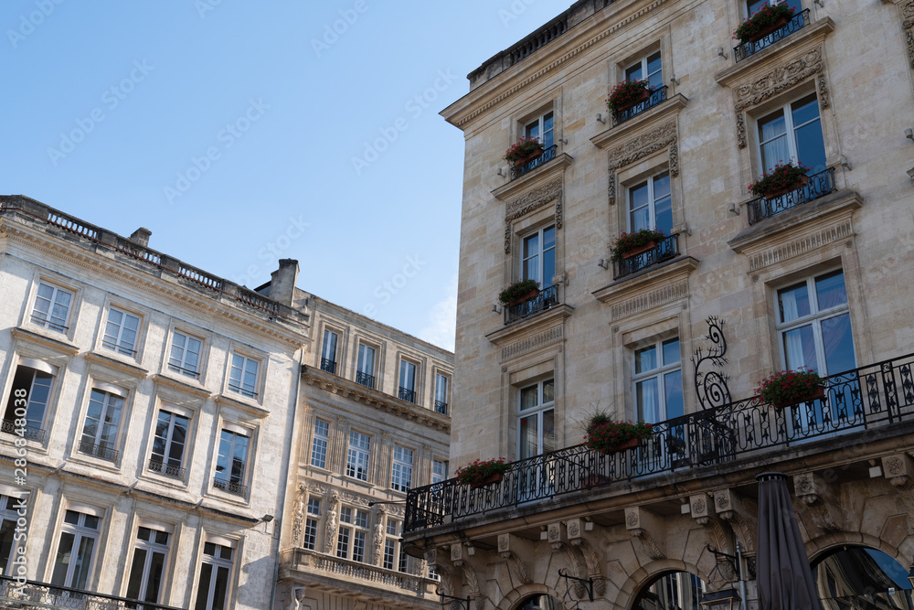 residential Haussmann building in Bordeaux like Paris