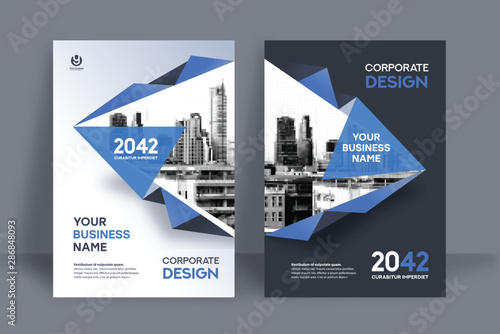 City Background Business Book Cover Design Template