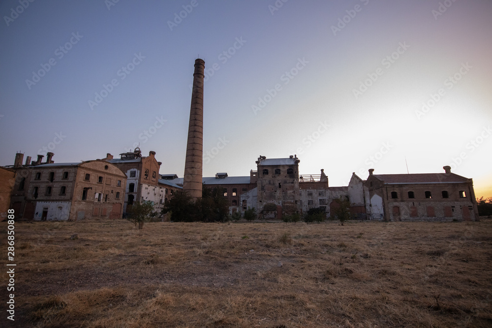 old abandoned sugar factory in Spain