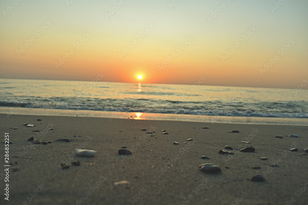 BEAUTIFUL IMAGE ON THE BEACH, END OF SUMMER BEAUTIFUL IMAGE ON THE BEACH, END OF SUMMER