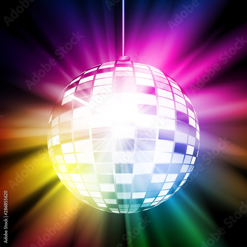 colorful disco ball