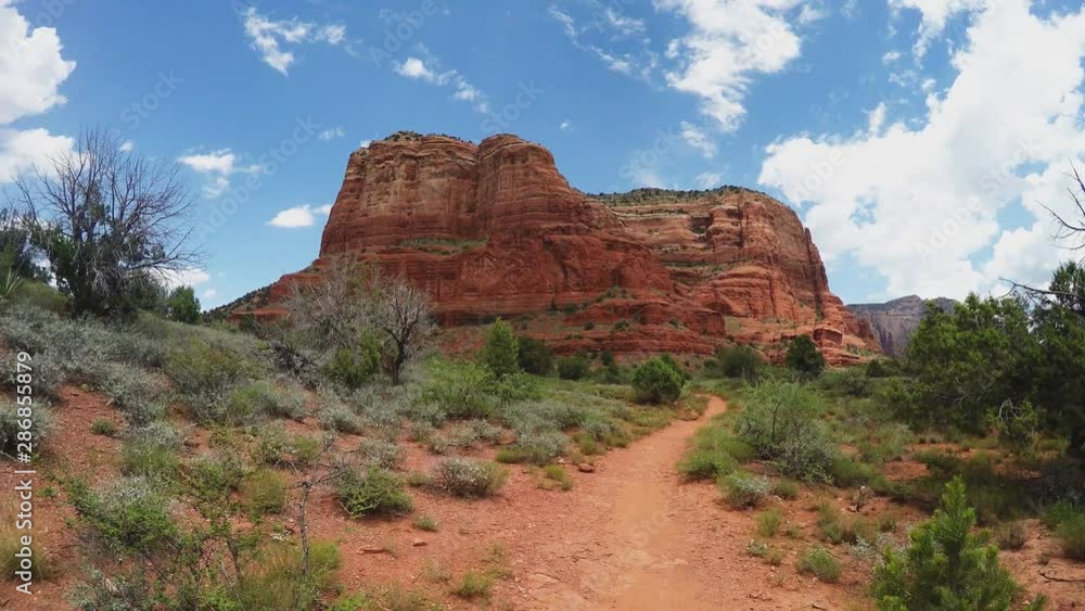 Hiking Toward Southwest Face Of Court House Butte- Sedona AZ Hiking Toward Southwest Face Of Court House Butte- Sedona AZ
