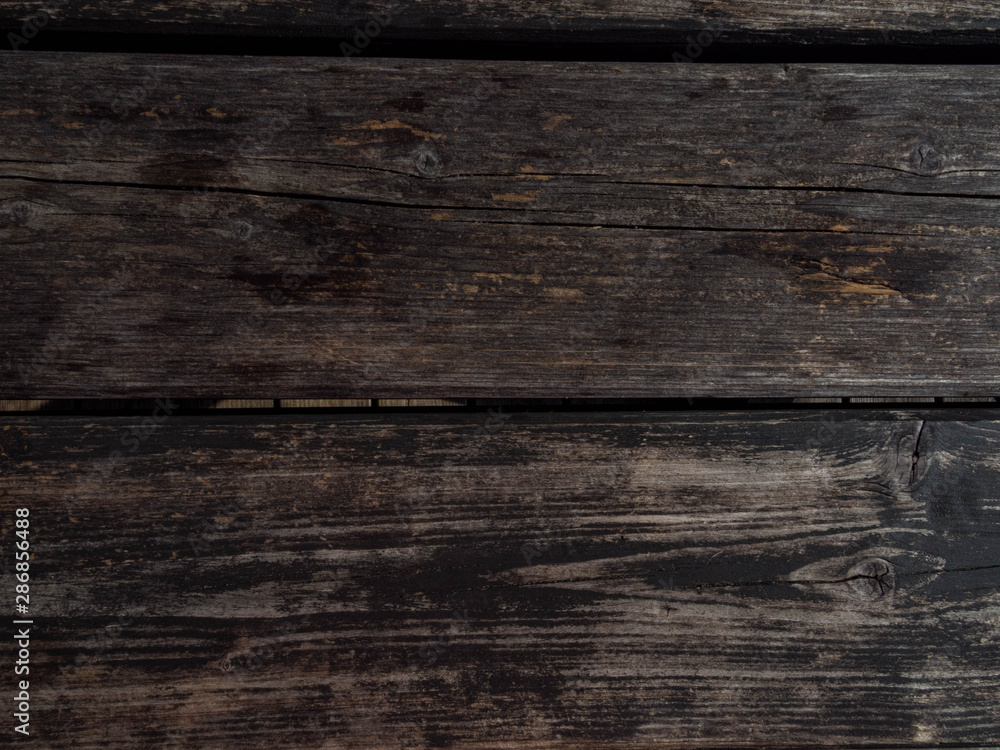 Naklejka premium Old natural wooden shabby background close up