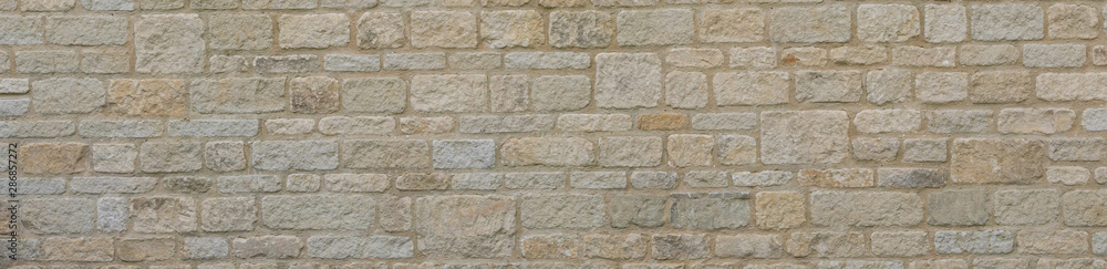 Sand stone brisk wall