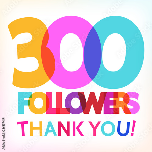 300 followers thank you! card