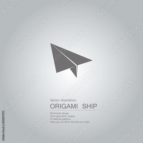 Vector drawn paper planes. The background is a gray gradient.