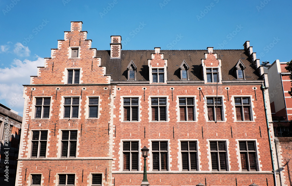 Fototapeta premium Classic style brick building in Bruges