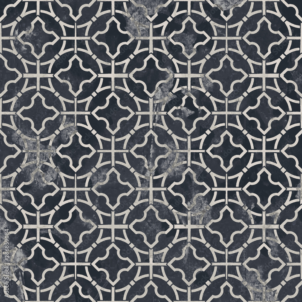 Fototapeta Geometric texture repeat creative modern pattern