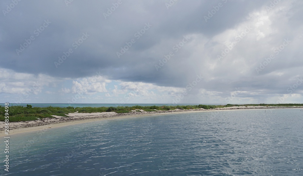 Beautiful beaches at the Dry Tortugas National Park in Florida.