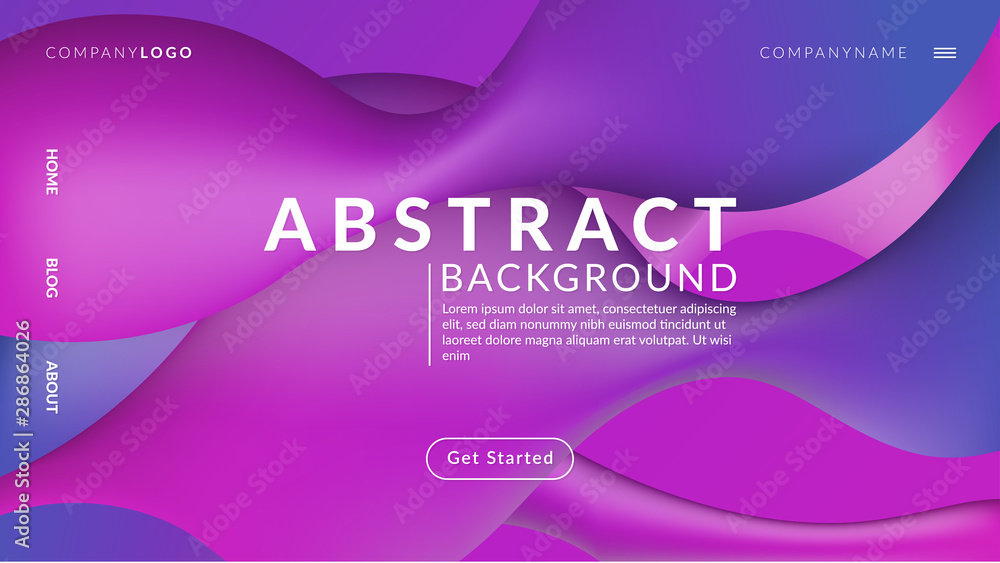 Fototapeta premium Dynamic Modern Gradient Abstract Background Vector
