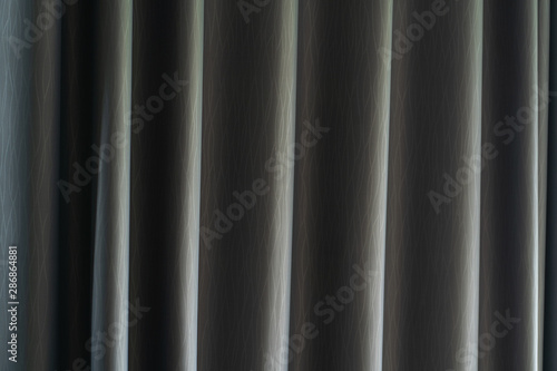 Close up dark grey curtain background