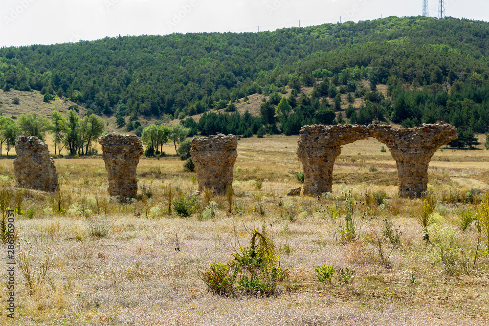 The remains of the 15th Apollonar legion in Satala (Sadak) on the northeastern border of the Roman Empire, Satala, Kelkit, Gumushane, Turkey