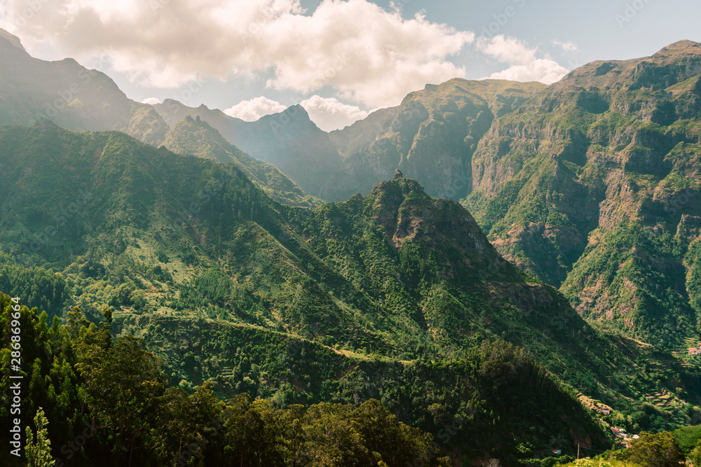 green mountains of Madeira