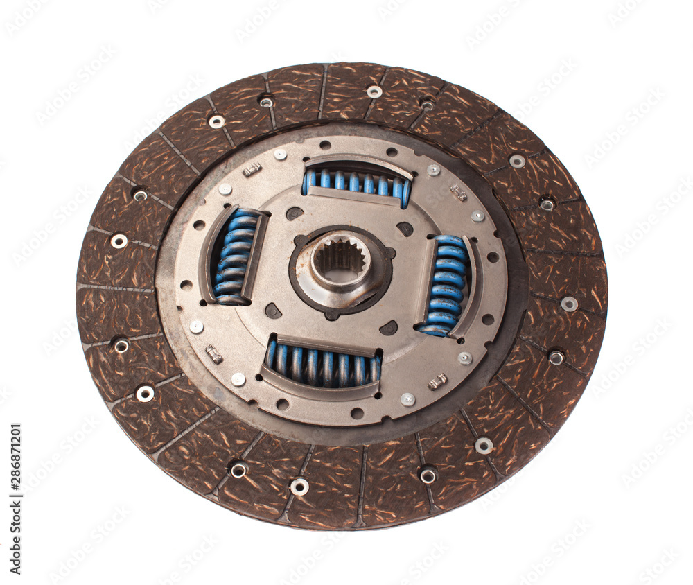 Clutch disc on a white background, isolated.