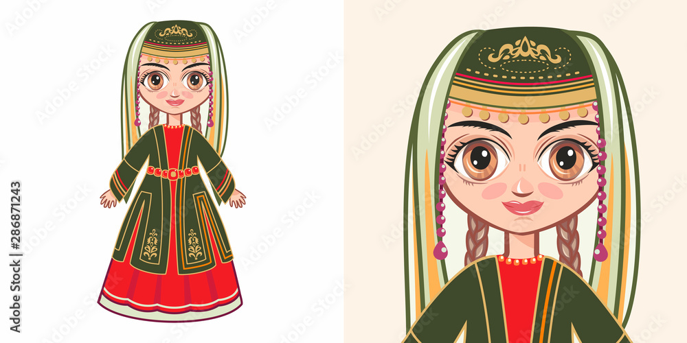 Armenian girl in national costume