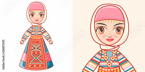 Armenian girl in national costume