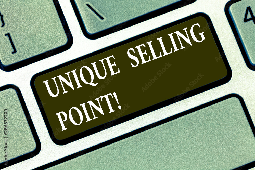 Writing note showing Unique Selling Point. Business photo showcasing product feature that makes it diverse from other brand Keyboard key Intention to create computer message pressing keypad idea Writing note showing Unique Selling Point. Business photo showcasing product feature that makes it diverse from other brand Keyboard key Intention to create computer message pressing keypad idea
