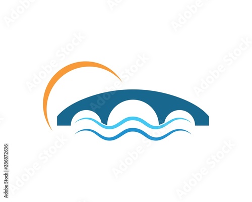 bridge Logo Template vector icon illustration