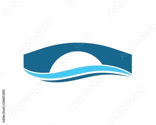 bridge Logo Template vector icon illustration