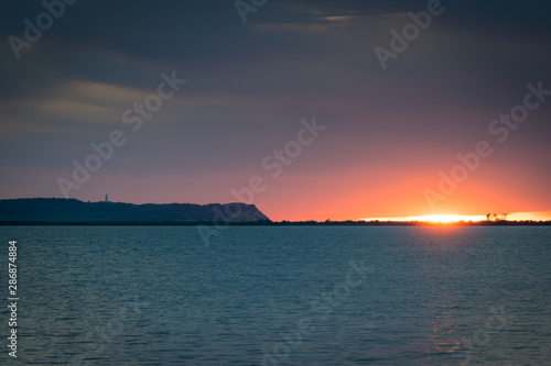 Insel Hiddensee und Ostsee im Sonnenaufgang