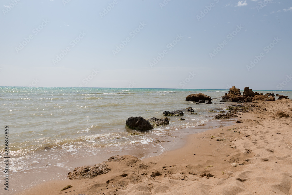 Shore of Sicily beach